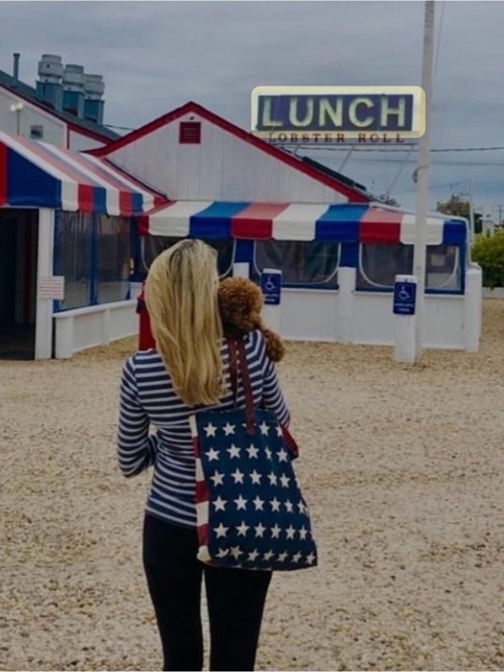 DENIM & SUPPLY by RALPH LAUREN  Stars & Stripes Canvas Tote Bag - Navy/Red